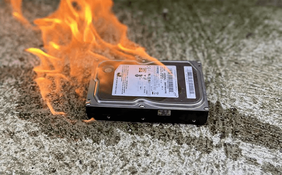 Verbrannte Festplatte retten