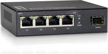 LevelOne GEU Desktop Gigabit Switch/4x RJ-45/1x SFP