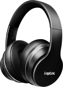 LogiLink Bluetooth Active-Noise-Cancelling-Headset schwarz