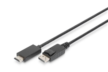 Digitus DisplayPort 1.2 <-> HDMI 2.0 Adapterkabel/schwarz/3m