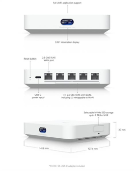 Ubiquiti Cloud Gateway Max, 512GB SSD