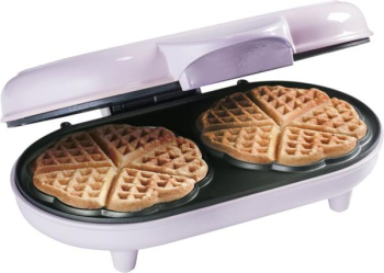 Bestron ADWM1000P Herzwaffelautomat Doppel-Waffeleisen