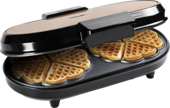 Bestron ADWM730CO Herzwaffelautomat Doppel-Waffeleisen