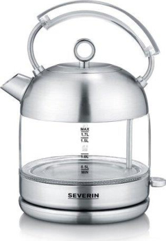 Severin WK 3459 Retro Glas-Wasserkocher