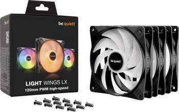 be quiet! Light Wings LX/PWM/High-Speed/120mm/RGB/3-er Pack