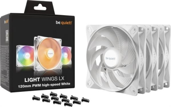 be quiet! Light Wings LX/PWM/High-Speed/White/120mm/RGB/3-er Pack