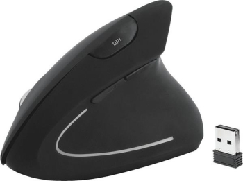 MediaRange Vertical Wireless Maus schwarz/USB