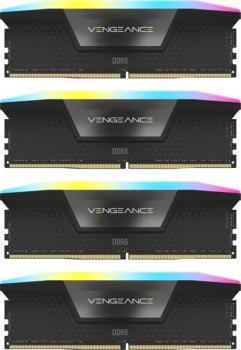 Corsair Vengeance RGB schwarz Kit/64GB/DDR5-6600/CL32-39-39-76/on-die ECC