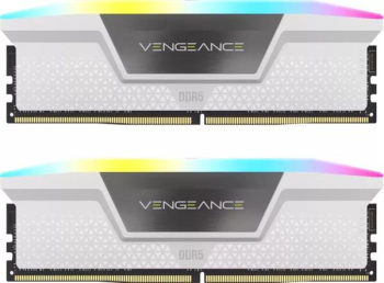 Corsair Vengeance RGB weiß Kit/32GB/DDR5-6000/CL30-36-36-76/on-die ECC