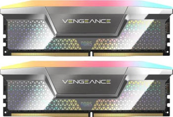 Corsair Vengeance RGB silber CUDIMM Kit/48GB/DDR5-8400/CL40-52-52-135/on-die ECC/CKD