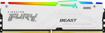 Kingston FURY Beast RGB weiß/16GB/DDR5-5200/CL36-40-40/on-die ECC