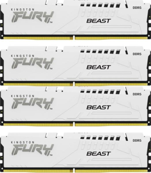 Kingston FURY Beast weiß/Kit 128GB/DDR5-5200/CL40-40-40/on-die ECC