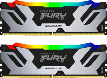 Kingston FURY Renegade RGB schwarz/silber/Kit/96GB/DDR5-6000/CL32-38-38/on-die ECC