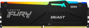 Kingston FURY Beast RGB schwarz/ 8GB/DDR5-6000/CL30-36-36/on-die ECC