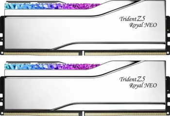 G.Skill Trident Z5 Royal NEO RGB Silver/Kit/32GB/DDR5-6000/CL28-36-36-96/on-die ECC